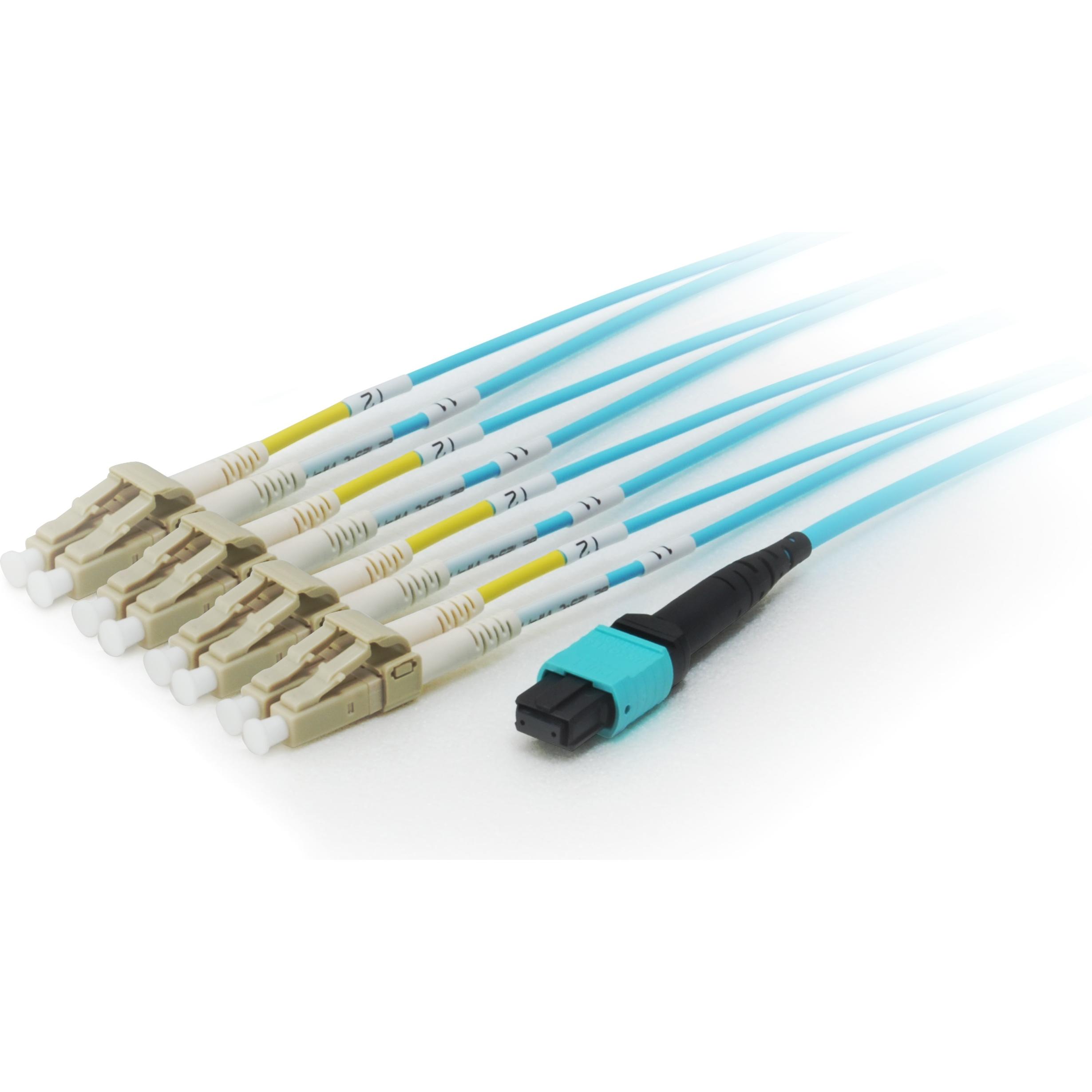 equip MTP/LC Trunk Fiber Patch Cord OM4 M/M (CAT8.1, 7 m), Netzwerkkabel