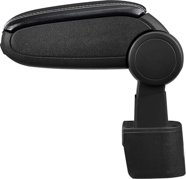 Actual product image Pro-Tec Centre armrest Nissan Micra K12 with storage compartment imitation leather black with white