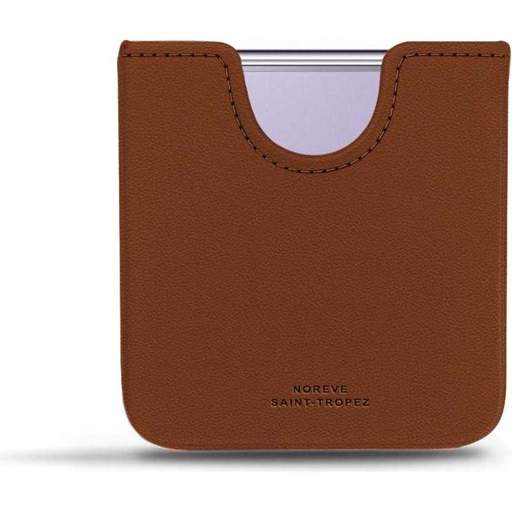 Noreve Lederschutzhülle (Samsung Galaxy Z Flip4), Smartphone Hülle, Braun