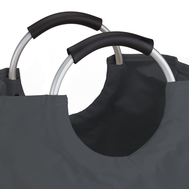Actual product image Relaxdays Folding Laundry Hamper with Handles (60 l)