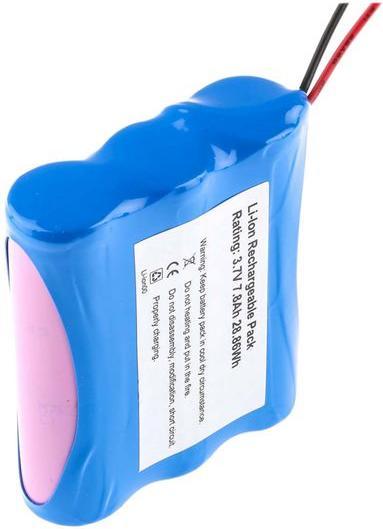 Image du produit RS PRO 18650 3.7V 7800 mAh 1S3P (18650, 7800 mAh)