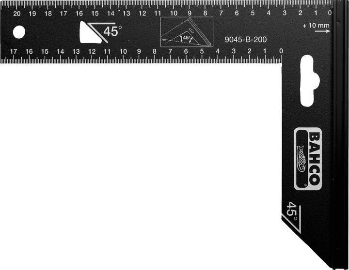 Produktbild Bahco Präzisionswinkel mit Stahlblatt 400 mm