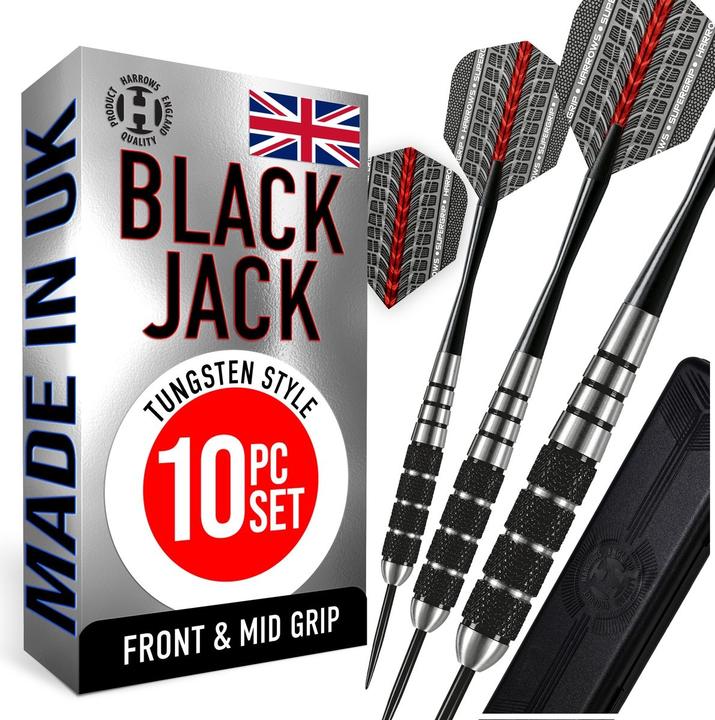 Harrows Fléchettes Steeltip Juodas JACK 3x24gK
