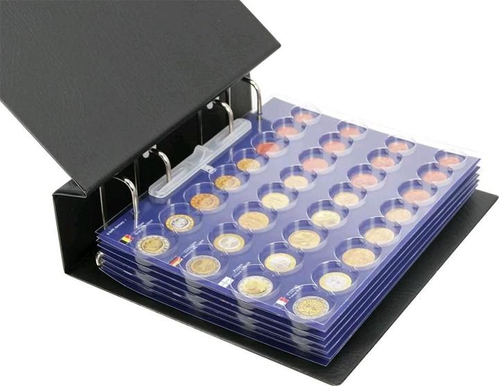 Image du produit Schwäbische Albumfabrik Album de collection de pièces d'euro Topset, pour tous les jeux de pièces d'euro de 1 cent à 2 euros