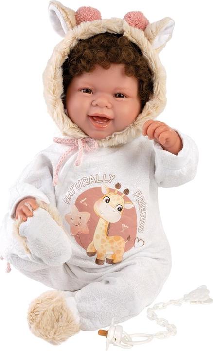 White jumpsuit with animal motifs