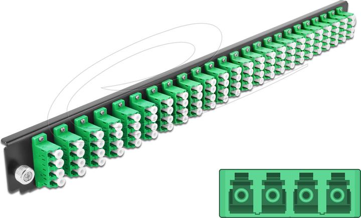Delock Rack-Montageblech für Glasfaser-Spleissbox