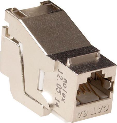 Molex PowerCAT 6A shielded keystone jack, toolless (Keystone Modul)