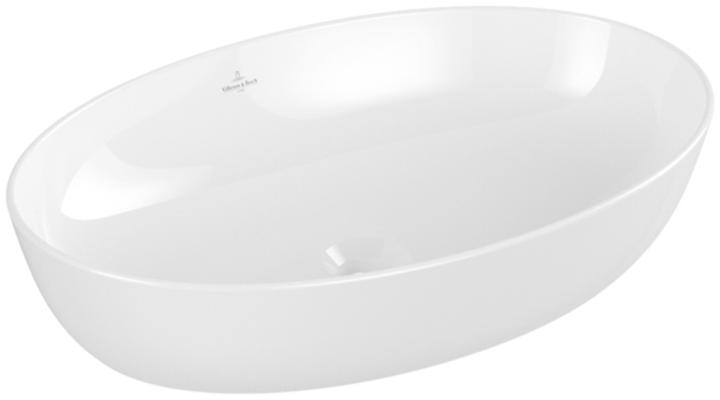 Actual product image Villeroy & Boch Countertop washbasin Artis 61 cm white with CeramicPlus coating 419861R1 (410 mm, 610 mm)