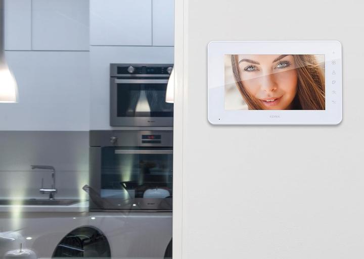 Produktbild Vimar Video-Türsprechanlage mit RFID-Leser, 2 Tasten, 4-Wege-Busverteiler und Zubehör