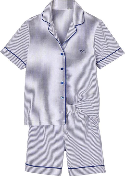 Image du produit Vertbaudet Gestreifter Jungen Sommer-Schlafanzug aus Popeline (92)