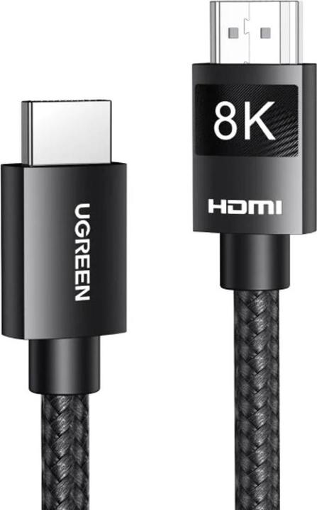 Ugreen 2.1 HDMI Cable 8K 4K Braided, 1m - Black (1 m, HDMI, 2.1)