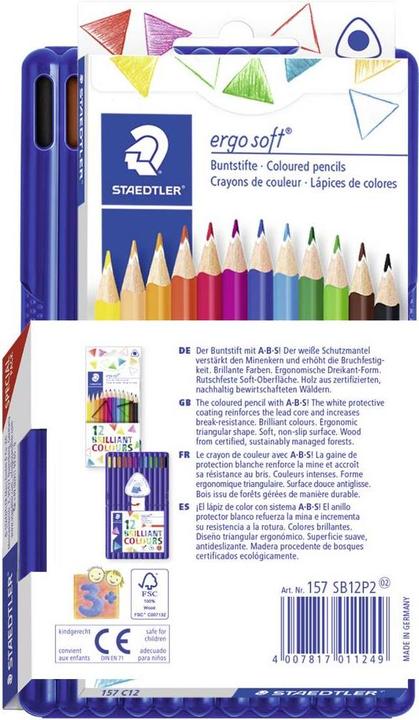 Actual product image Staedtler Colored pencil ergosoft 12ST (12x)