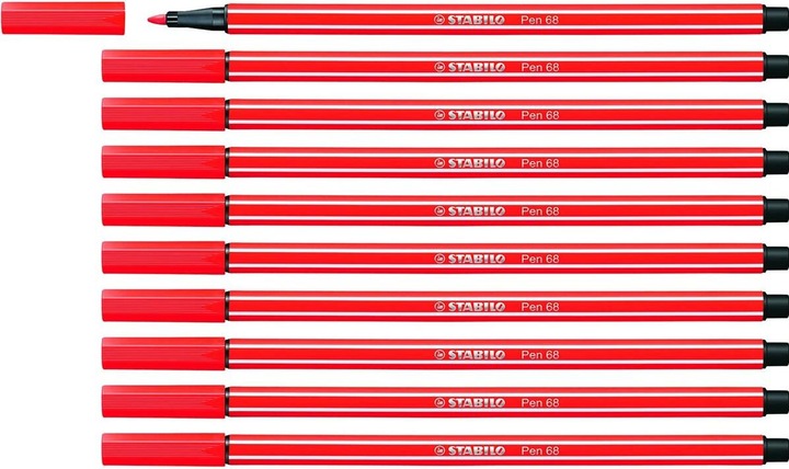 Energy Label STABILO Pen 68 (Red, 10 x)