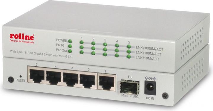 Produktbild Roline Gigabit Switch (6 Ports)