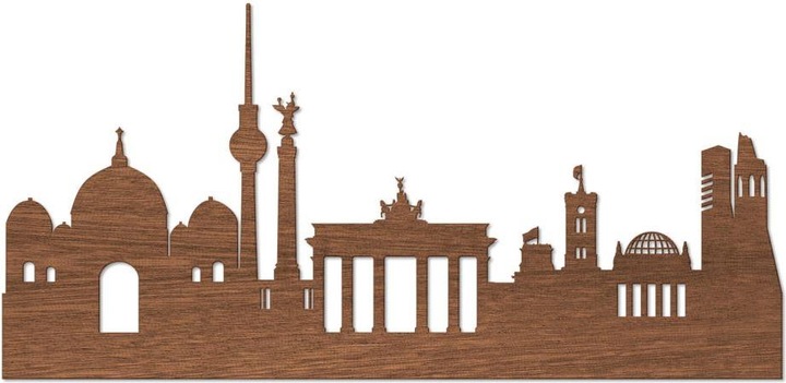 Actual product image Trenddeko Skyline Berlin (70 x 34 cm)
