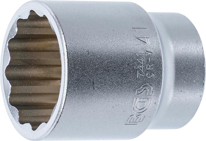 Immagine prodotto BGS Set di chiavi a bussola a dodici facce Azionamento a bussola quadra 20 mm (3/4") SW 41 mm (41 mm)