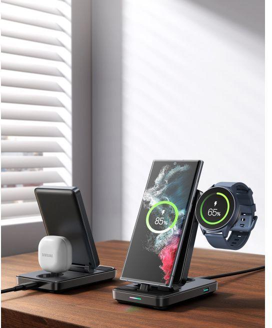 Image du produit Joyroom JR-WQS01 Station de charge pliable 4 en 1 (version Type-C) (7.50 W)