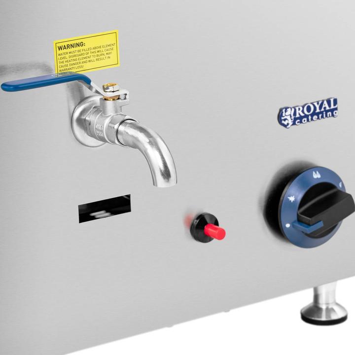 Image du produit Royal Catering Bain-marie à gaz 3300 W 1 GN Récipient gastronomique Bain-marie RC-BMG6020E