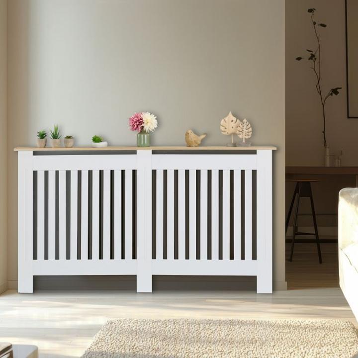 Produktbild Relaxdays HeizkÃ¶rperverkleidung mit Lamellen