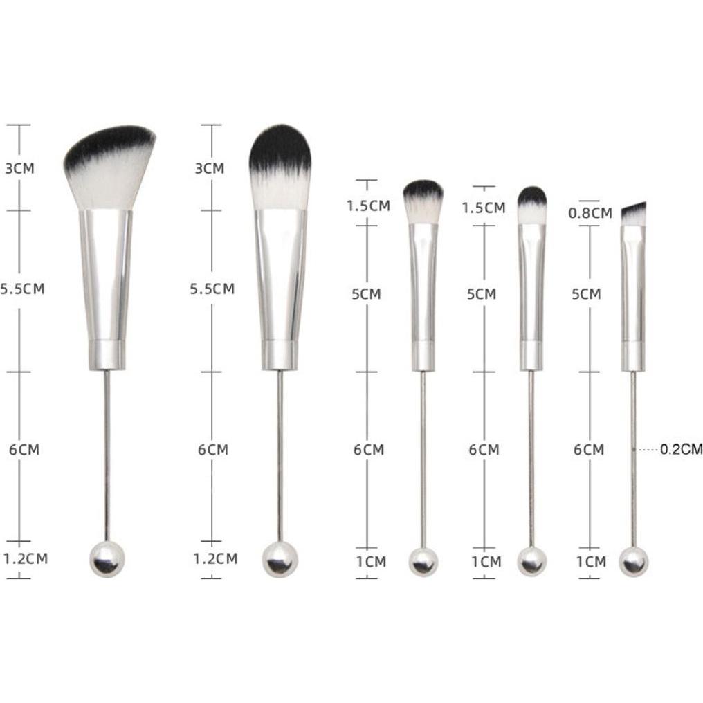 König Design, Schminkpinsel, Make up Pinsel Set 5 tlg Schminkpinsel Kosmetikpinsel Lidschatten Kosmetik Neu (Set)