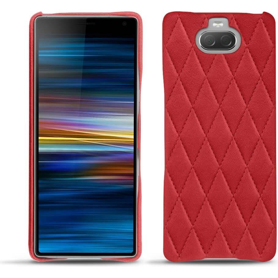 Noreve Lederschutzhülle (Sony Xperia 10 Plus), Smartphone Hülle, Rot