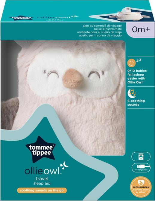 Image du produit Tommee Tippee Mini somnifère de voyage avec bruit blanc, CrySensor, rechargeable par USB et lavable en machine