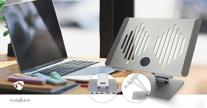 Actual product image Nedis Notebook-Ständer | Stromversorgung über USB | 17 " | Faltbar