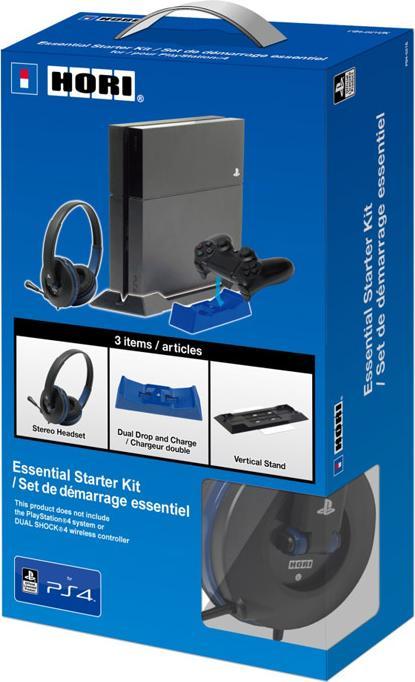 Actual product image HORI Essential Starter Kit (Black) (PS4)