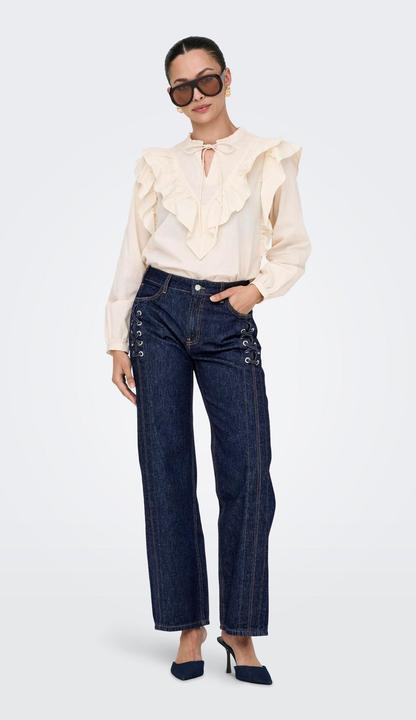 Immagine prodotto Only ONLCOBAIN Mittlere Taille Weiter Beinschnitt Jeans Jeans mit weitem Bein (25)