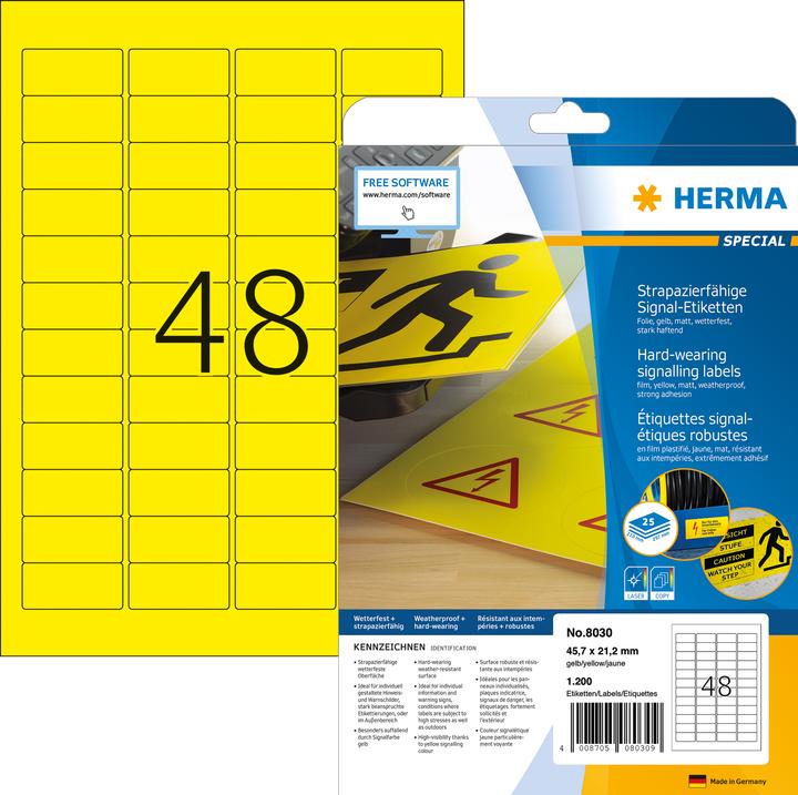 Produktbild HERMA Wetterfeste Etiketten A4