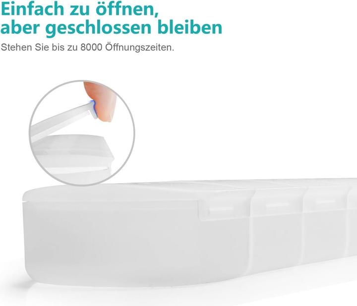 Immagine prodotto Cbx Tablettenbox 7 Tage, Pillendose für eine Woche mit grosser Kapazität, handliche Medikamentenbox