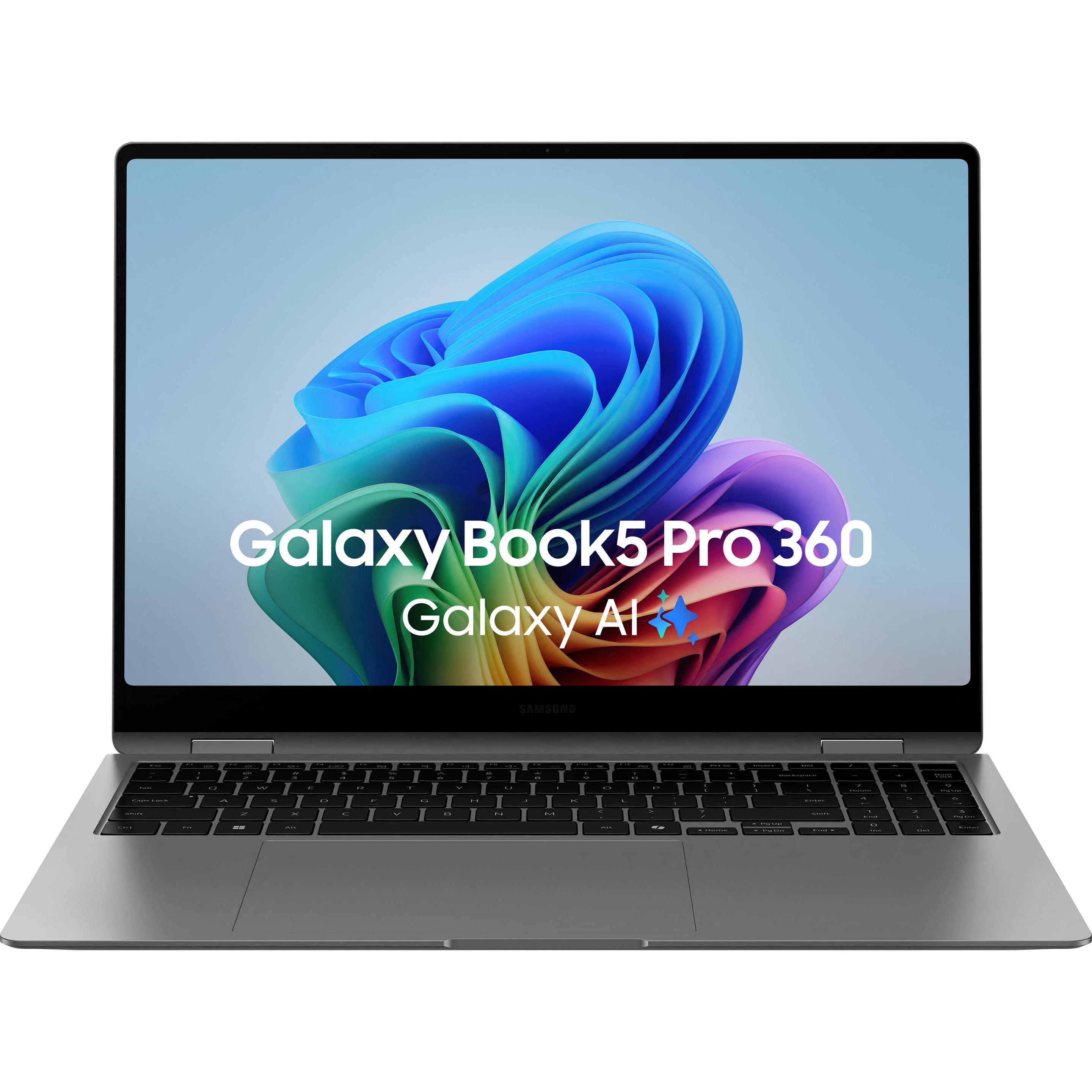 Samsung Galaxy Book5 Pro 360 (16", 512 GB, 16 GB, Deutschland), Notebook, Grau