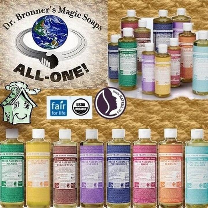 Actual product image Dr. Bronner's 18-IN-1 Almond (Liquid soap, 945 ml)