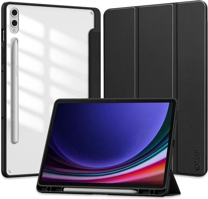 Actual product image Tech-Protect SC Pen Hybrid case for Samsung Galaxy Tab S9+ 12.4" X810 / X816B - black (Samsung Galaxy Tab S9+)