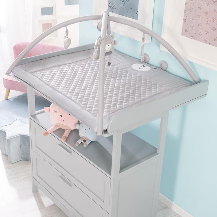 Produktbild Roba Krabbeldecke mit Spielbogen Style grau