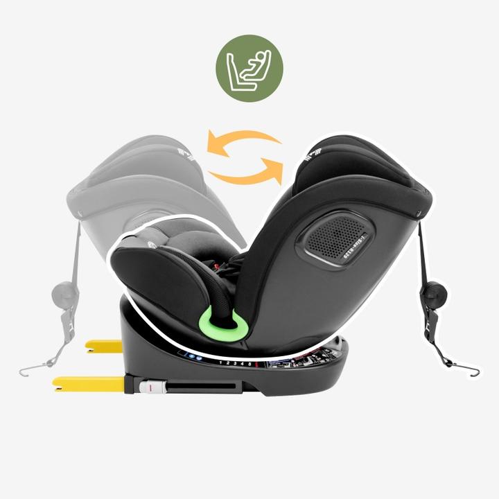 Productafbeelding Tulano Loom 35 Schwarz Grau Autositz (Kinderzitje)