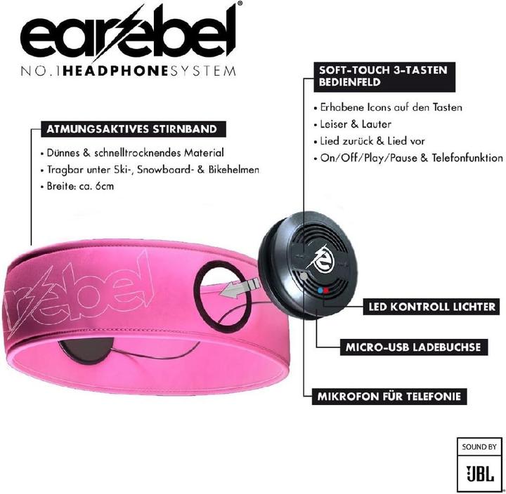 Actual product image Earebel - Elite - Hoofdband maat L/XL - on ear - koptelefoon - sport koptelefoon - hardlopen - fitness fiets