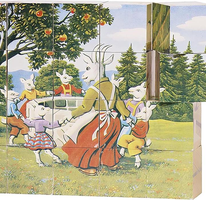 Actual product image Goki Wooden block puzzle fairy tale (20 pieces)