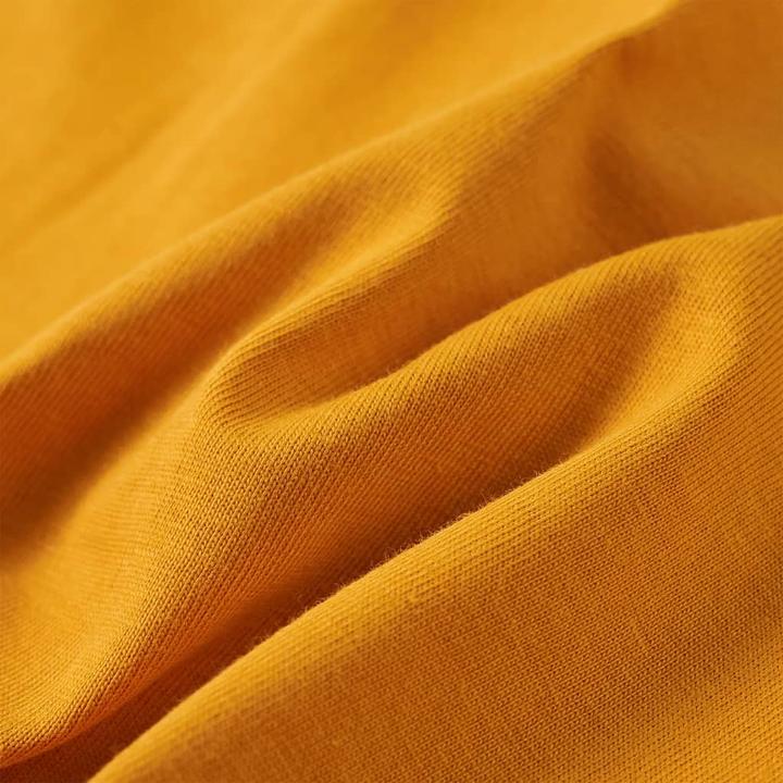 Immagine prodotto vidaXL Camicia da bambino a maniche lunghe ocra 92,Materiale: 100 % cotone,Colore (92)