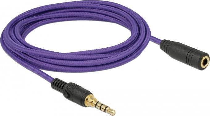 Produktbild Delock 85625 Audio-Kabel Violett (3 m, Verlängerung)