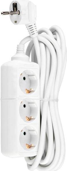 Immagine prodotto REV Contatto di protezione da tavolo presa uscita 5m linea di alimentazione 3gang bianco (3 x, CEE 7/3, 5 m)
