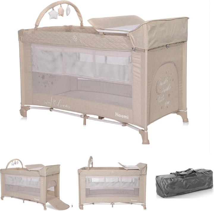 Actual product image Lorelli Travel cot Noemi 2 levels (60 x 120 cm)