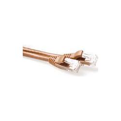 Thumbnail - ACT Brown 2 meter U/UTP CAT6A patch cable snagless with RJ45 connectors. Cat6a u/utp snagless bn 2.00m (U/UTP, CAT6a, 2 ...