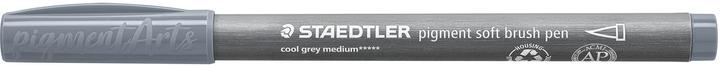 Produktbild Staedtler Pigment soft brush pen coolgrey med (1x)