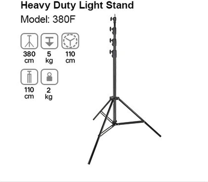 Image du produit Godox 380F Support léger à usage intensif (380 cm, 5 kg)