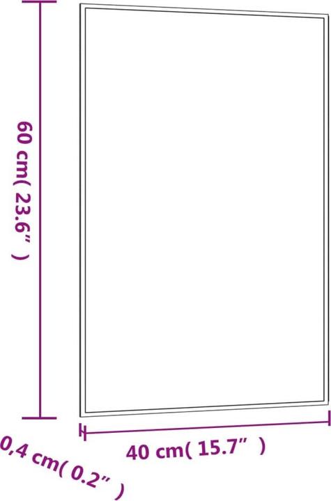 Image du produit vidaXL Wandspiegel (40 x 60 cm)