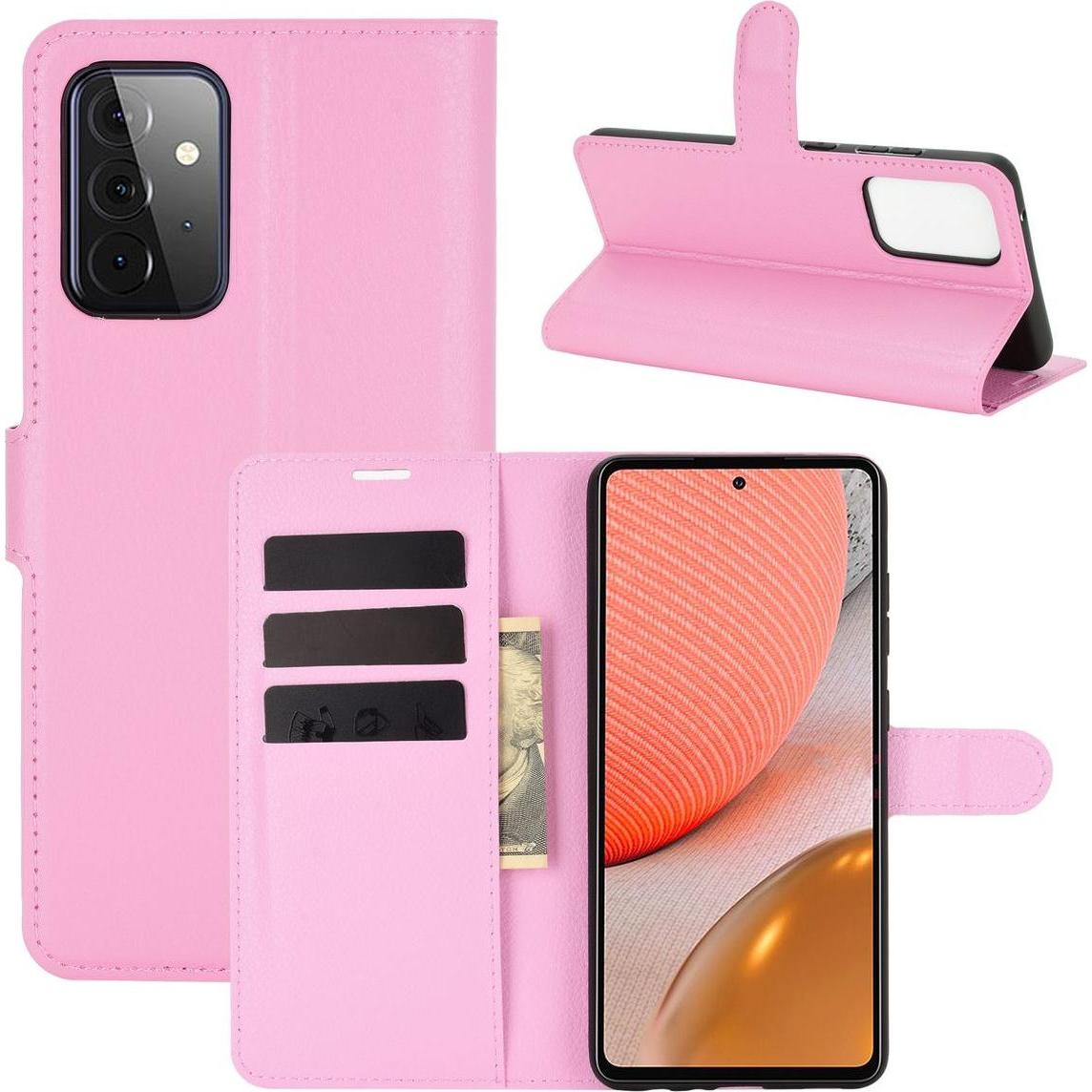 König Design Hülle Handy Schutz für Samsung Galaxy A72 5G Case Cover Tasche Etui Bumper Rosa (Samsung Galaxy A72 5G), Sm...