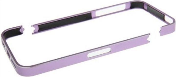 Actual product image König Design Protective cover aluminium bumper for mobile Apple iPhone 5 & 5S purple (Apple iPhone 5)