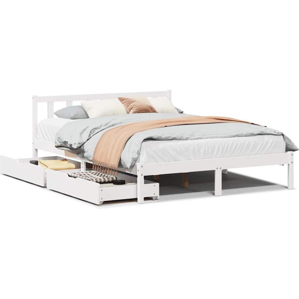VidaXL, Bett, Bett ohne Matratze (140 x 190 cm)