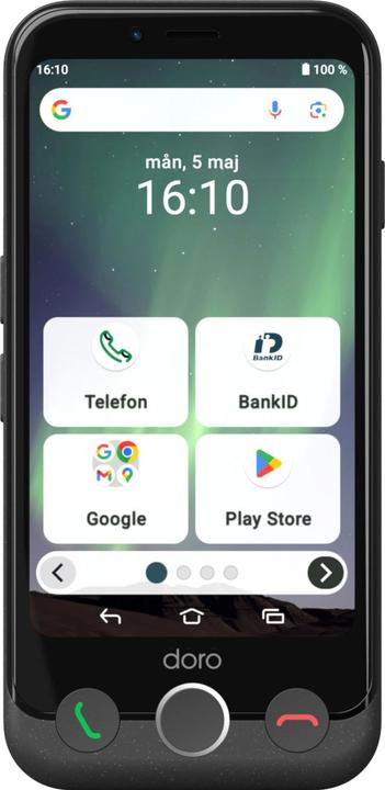Actual product image Doro Aurora 11 (64 GB, Graphite, 4.50", Dual SIM, 4G)